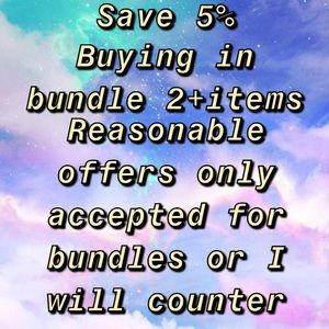 Save 10% on bundles low offers will be countered